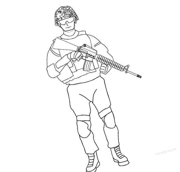 Военные раскраски для детей