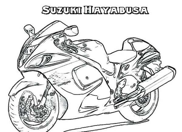 Раскраска мотоцикл Ducati