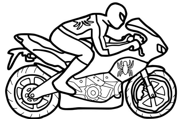 Раскраска мотоцикла Honda CBR 600