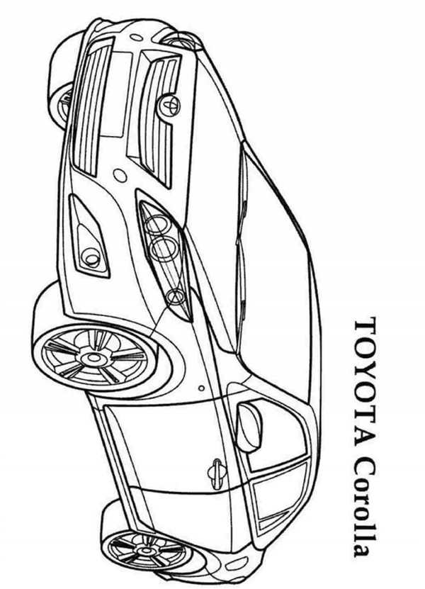 Toyota Corolla 2010 чертеж