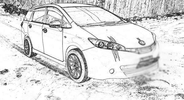 РаскраскаToyota Королла Веселые Автогонки