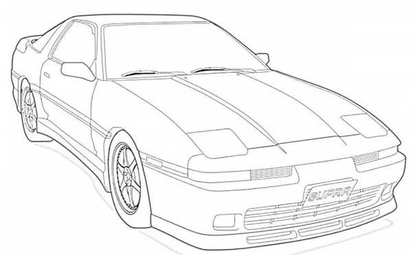 Toyota Supra a90 Blueprint