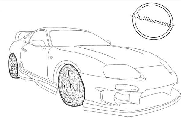 Toyota Supra a80 Blueprint