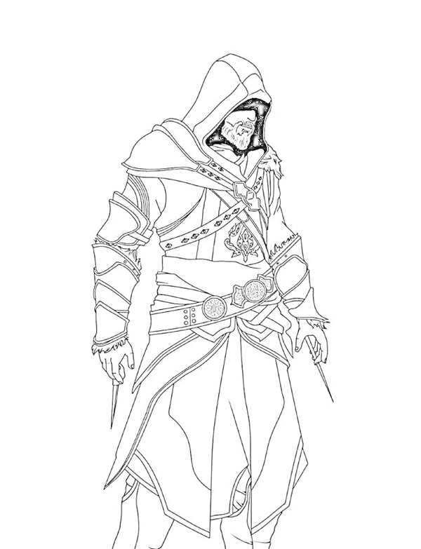 Раскраски Assassins Creed Эцио