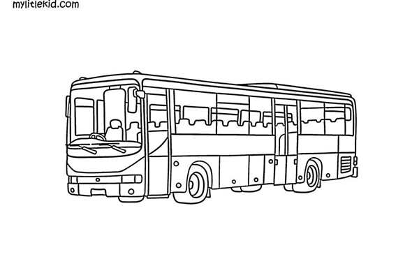 Раскраска автобус