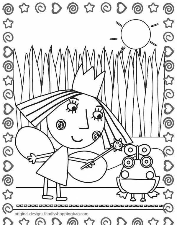 Королевство Бена и Холли раскраска