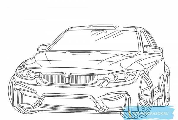 Раскраска BMW m3 GTR