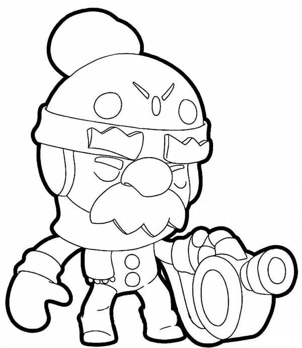 Раскраски Brawl Stars Эш