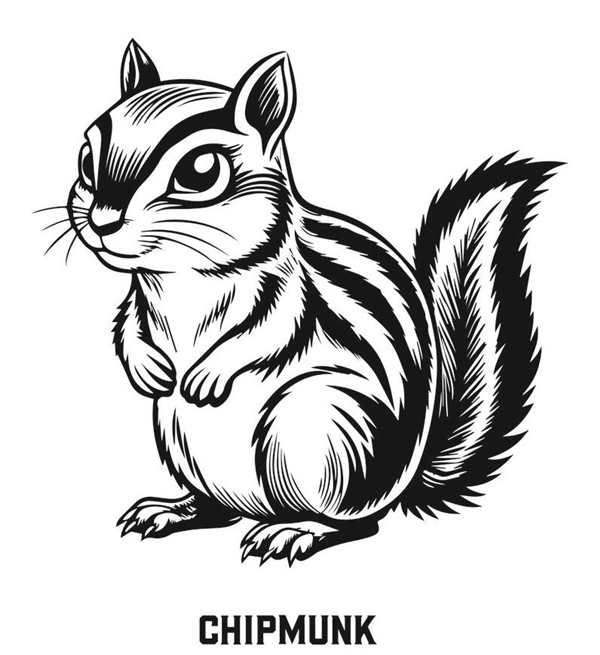 Разукрашка Элвин и бурундуки