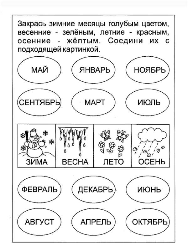 Раскраска дни недели для детей