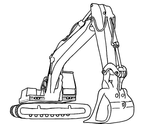Трактор JCB вектор
