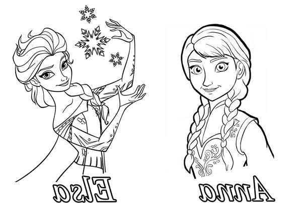 Раскраска Anna Elsa