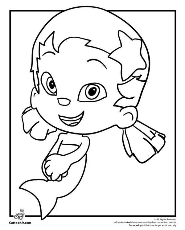 Bubble Guppies раскраска