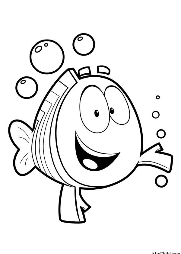 Bubble Guppies раскраска