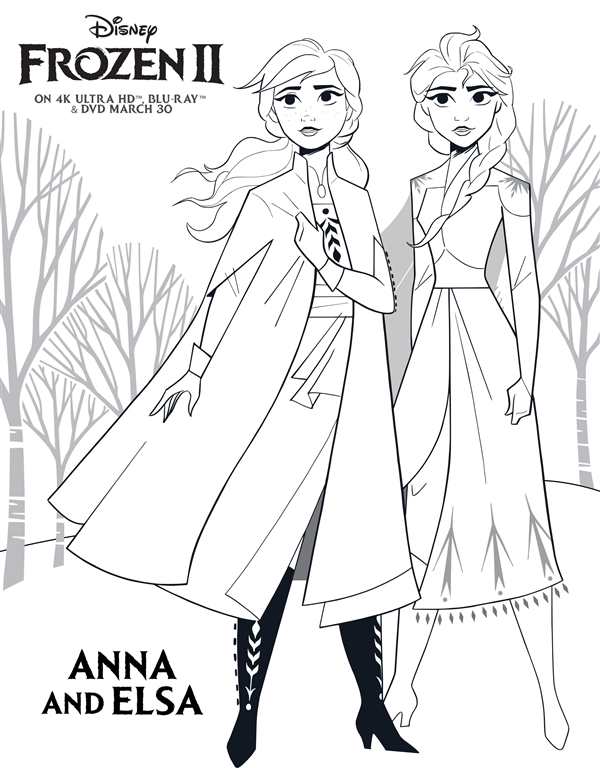 Frozen 2 раскраска Elsa