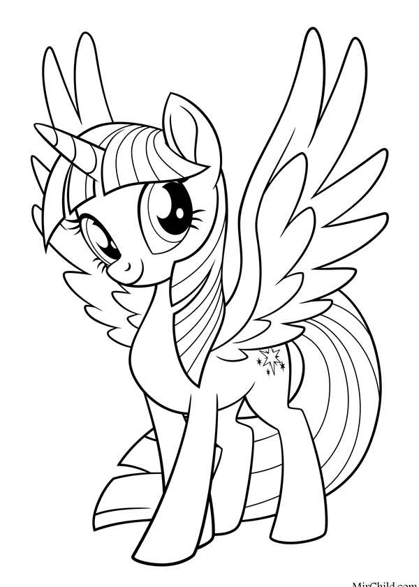 My little Pony раскраска Рарити