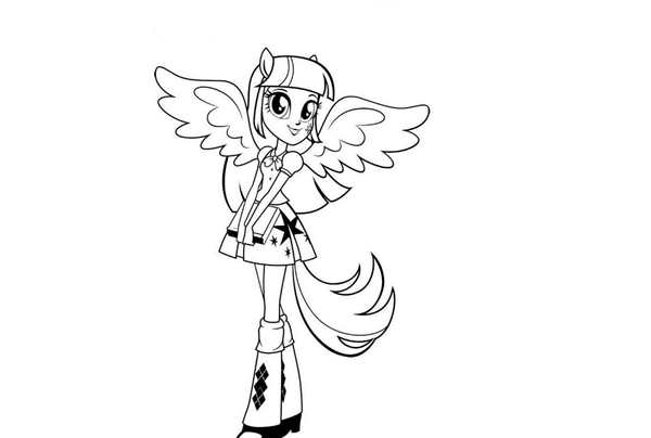 My little Pony раскраска Рарити