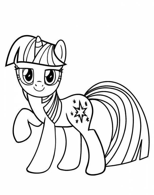 Раскраски my little Pony Искорка