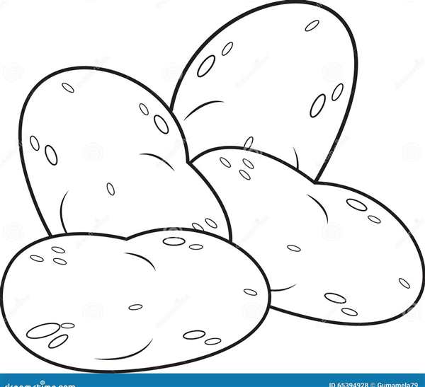 Картофель раскраска