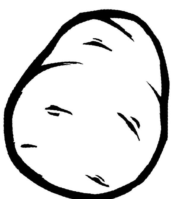 Картошка раскраска