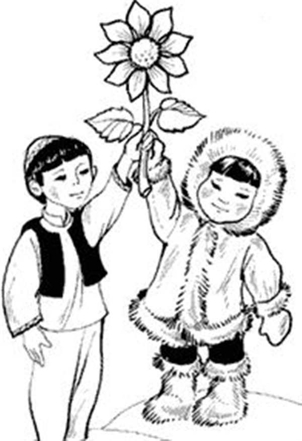 Раскраска день народного единства для детей