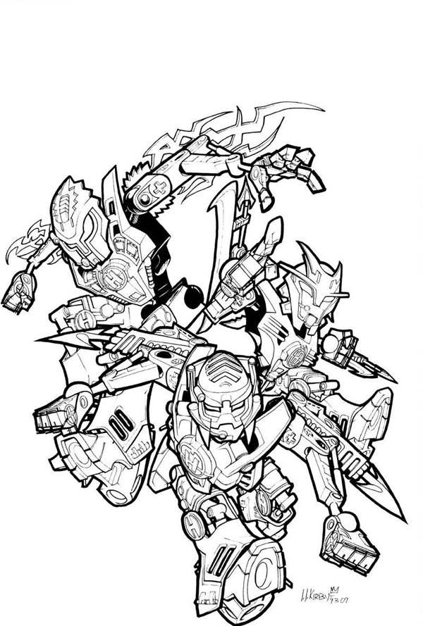 Раскраска LEGO Bionicle