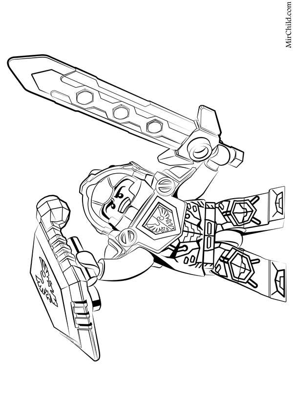 Раскраска LEGO Nexo Knights