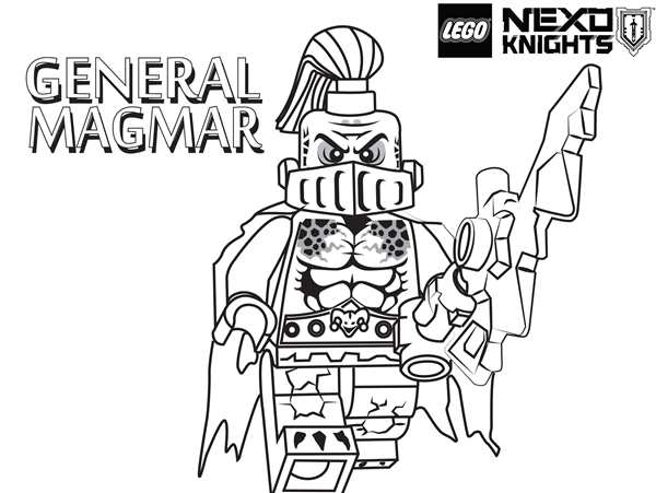 Раскраска LEGO Nexo Knights
