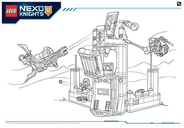 Раскраска LEGO Nexo Knights