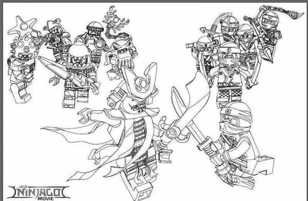 LEGO Ninjago разукрашки