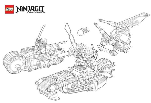 LEGO Ниндзяго раскраска