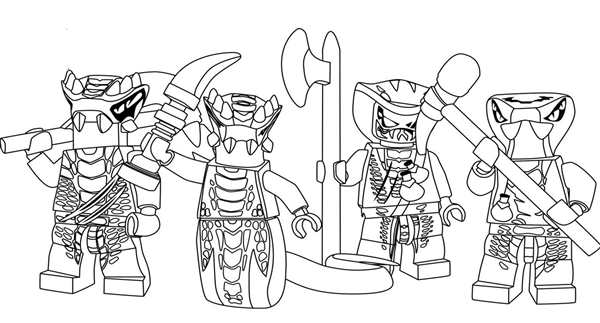 Раскраски LEGO Ninjago