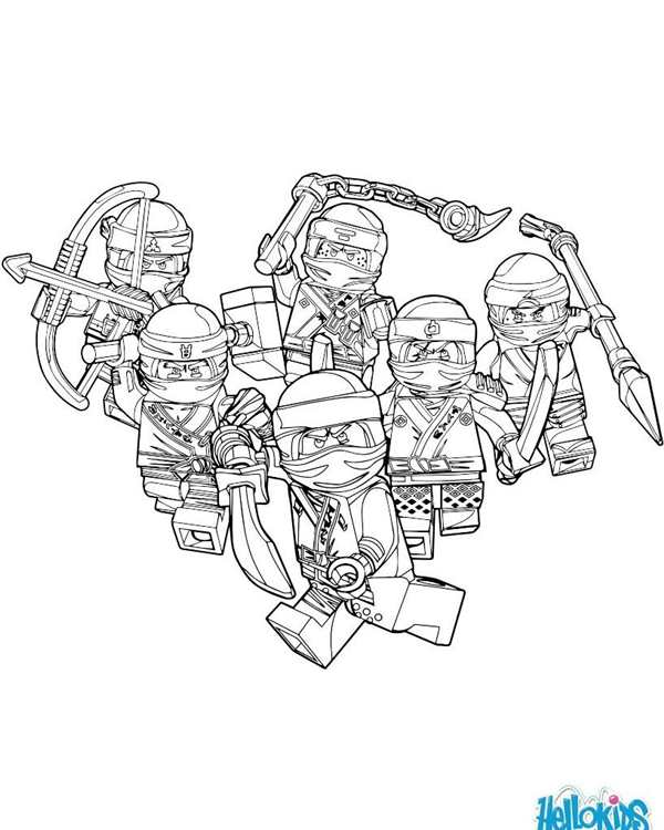 Раскраски LEGO Ninjago