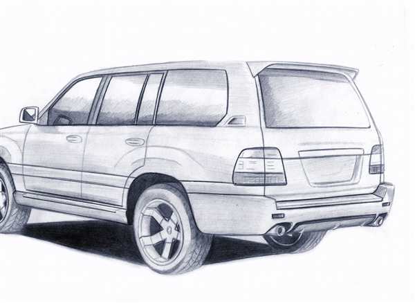 Раскраска Лексус LX 570