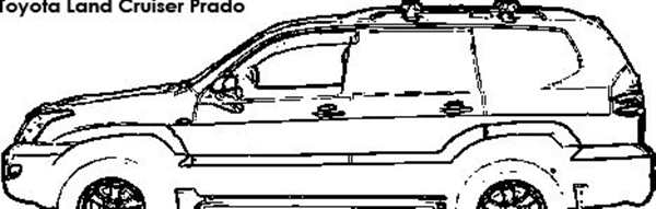 Раскраска Toyota Land Cruiser 200