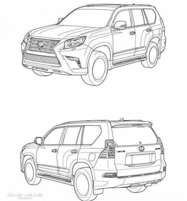 Раскраска Toyota Land Cruiser 105