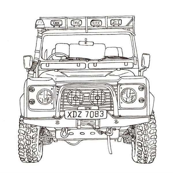 Range Rover Evoque раскраска