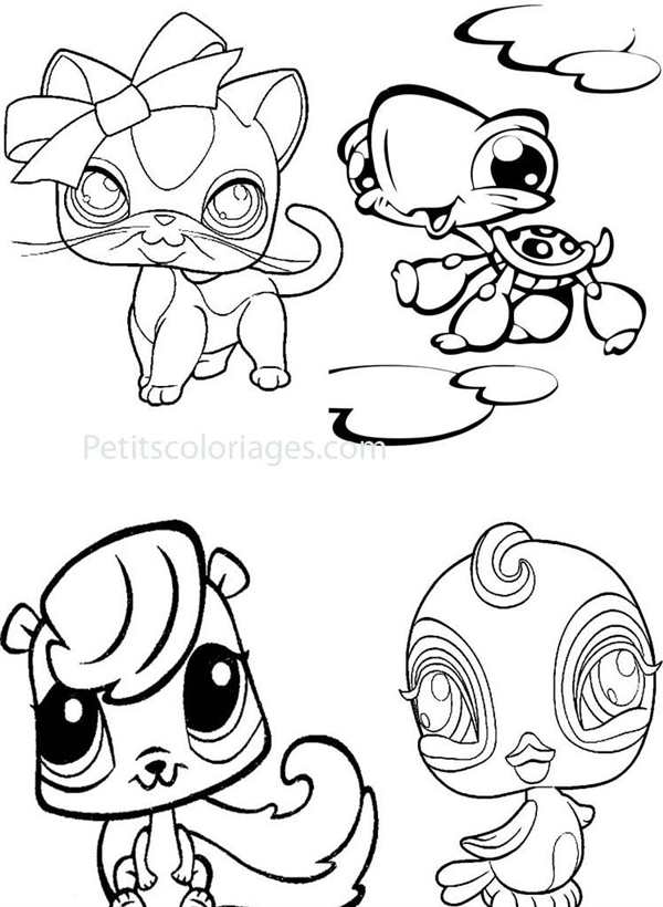 Раскраска Littlest Pet shop