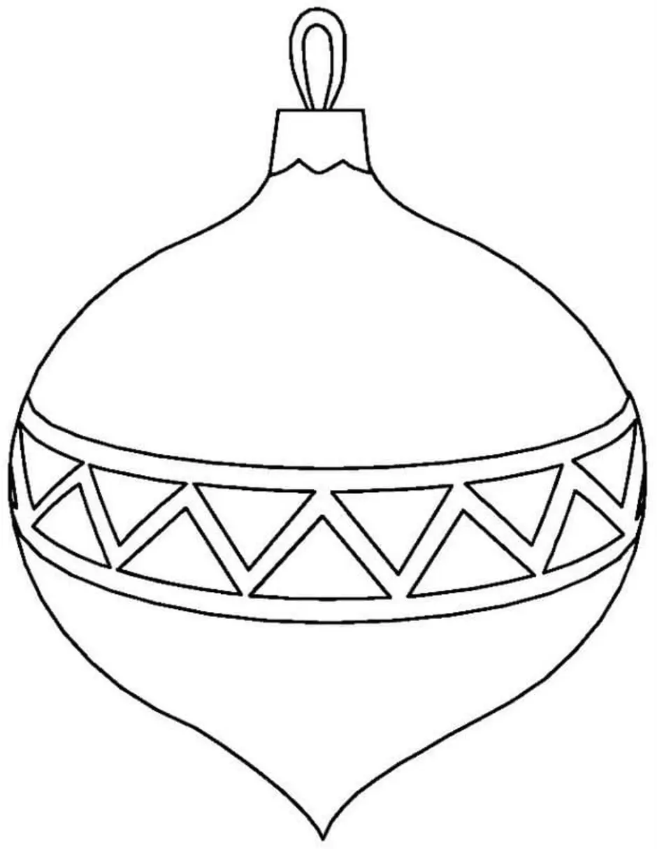 Раскраска Новогодняя Игруша
