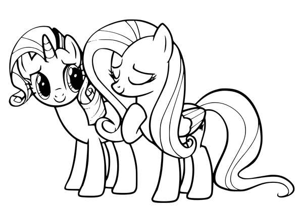 My little Pony раскраска Рарити