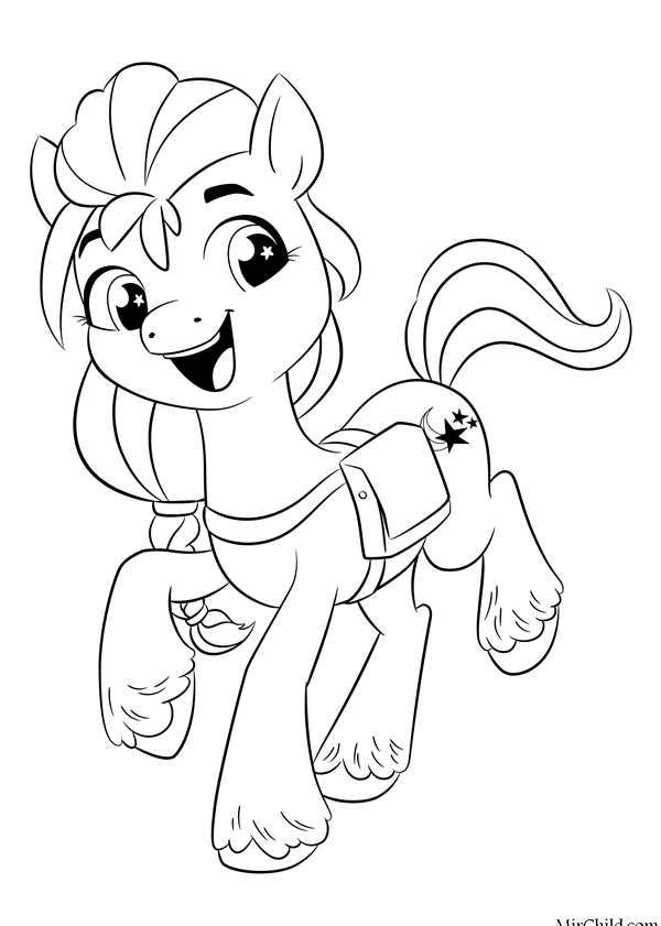 My little Pony раскраска