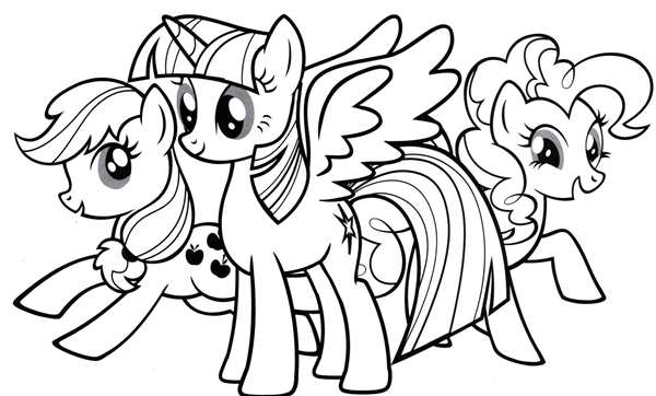 My little Pony раскраска