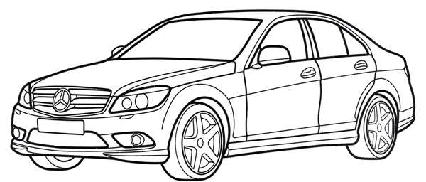 Автомобили (раскраски)