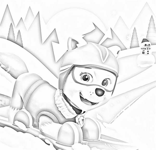 Эверест мультфильм раскраска