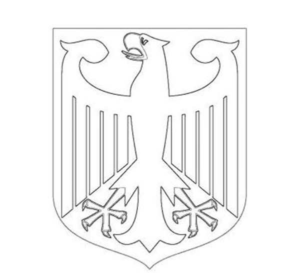 Германия раскраска
