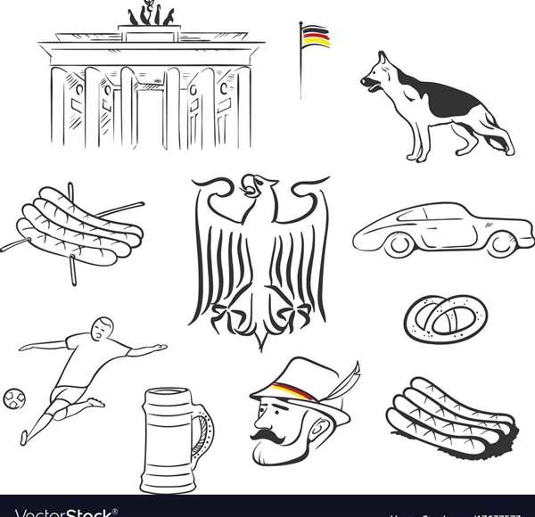 Раскраски по теме Германия