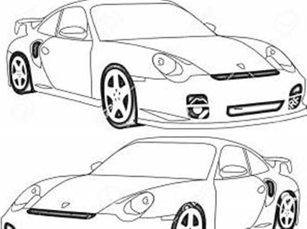 Раскраска Порше 911
