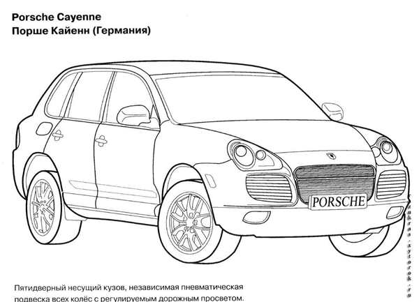 Раскраска Порше 911