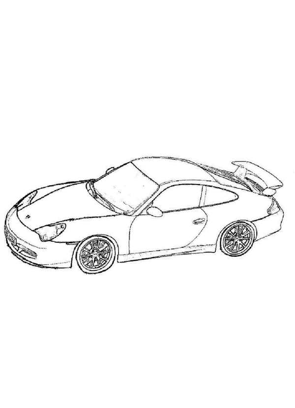Раскраска Порше 911 gt3
