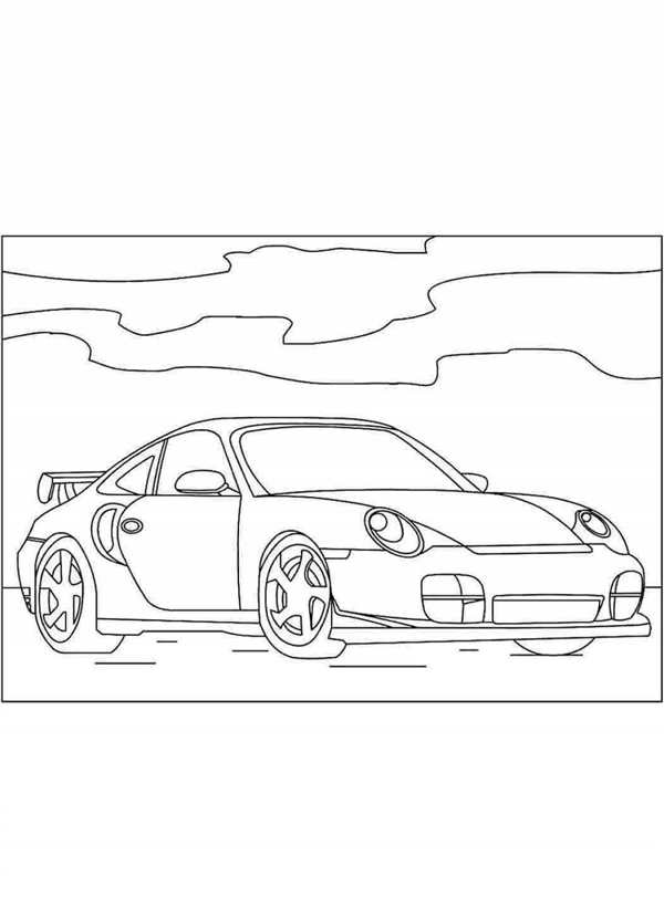 Раскраски Порше 911 турбо